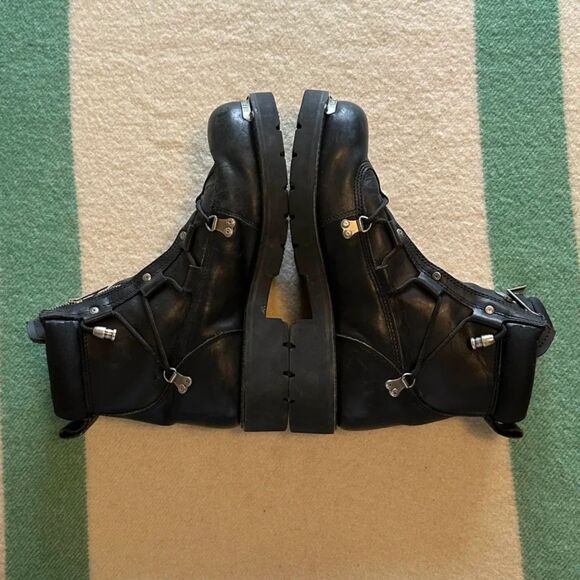 Vintage Harley Davidson Brake Light Biker Boots Size 13 Rick Stompers - Picture 5 of 7